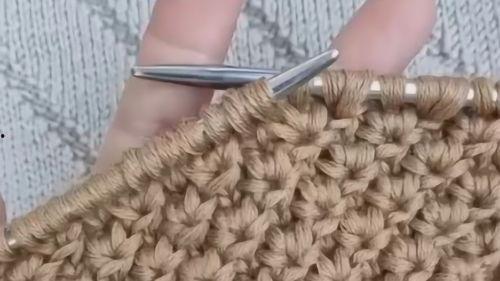 棒针水草花的织法视频,轻松掌握编织技巧，打造独特家居装饰